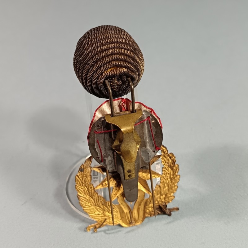 ATTRIBUT OU INSIGNE ET POMPON DE KEPI D'OFFICIERS ET ADJUDANTS MODELE 1886 OFFICIER DU SERVICE DE SANTE DES ARMEES